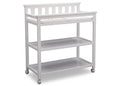 Delta Children Flat Top Changing Table with Wheels - Compact Nursery