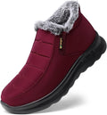 Womens Winter Snow Boots Warm Fur Lined Waterproof Ankle Boot - Cozy