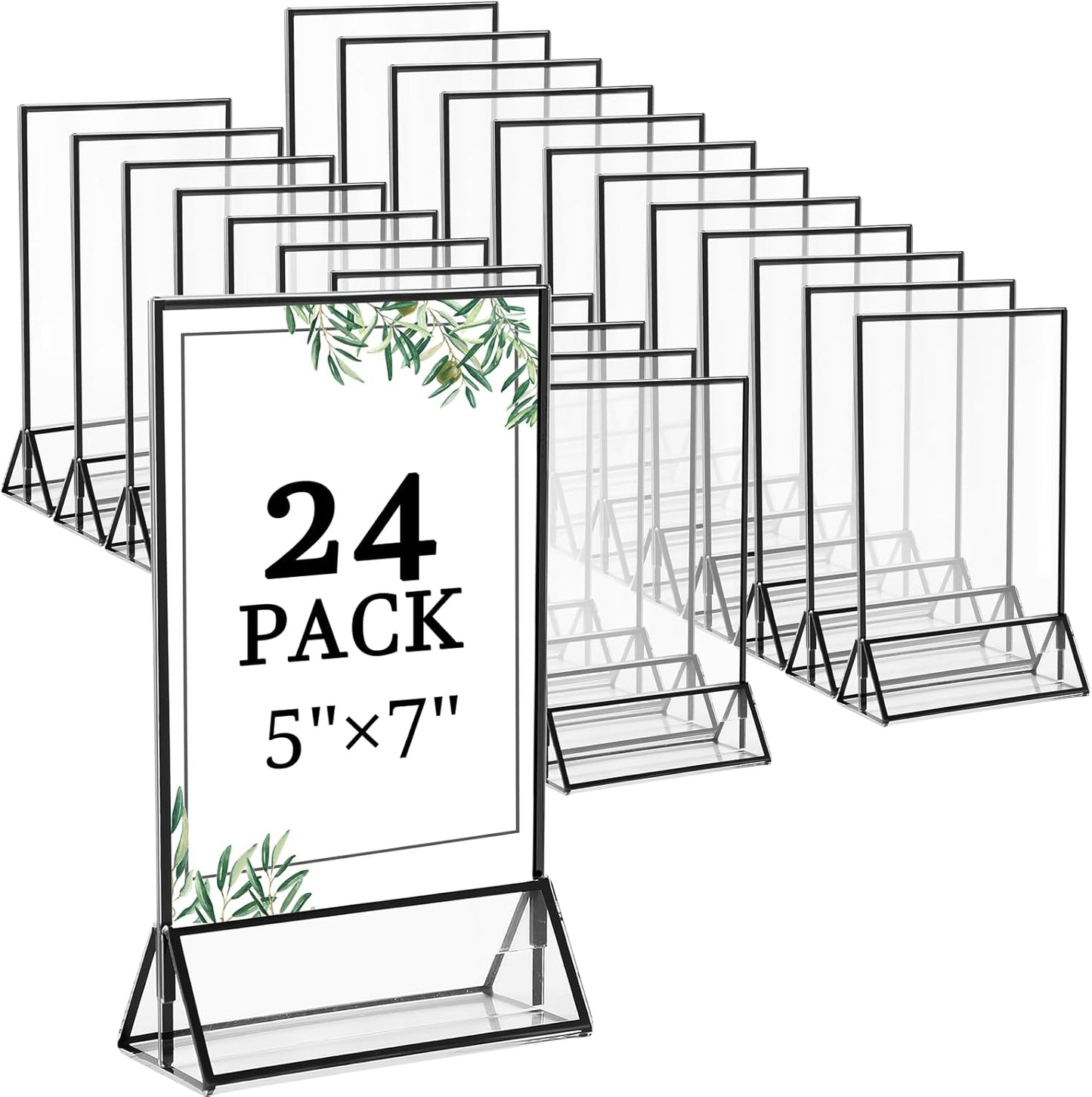 Clear Acrylic Sign Holders for Weddings, Offices, and Events