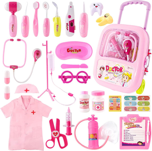 Real Stethoscope & Medical Bag Doctor Kit for Girls
