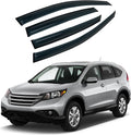 4PCS Rain Guards Window Visors Wind Deflector for 2012-2016 Honda CR-V