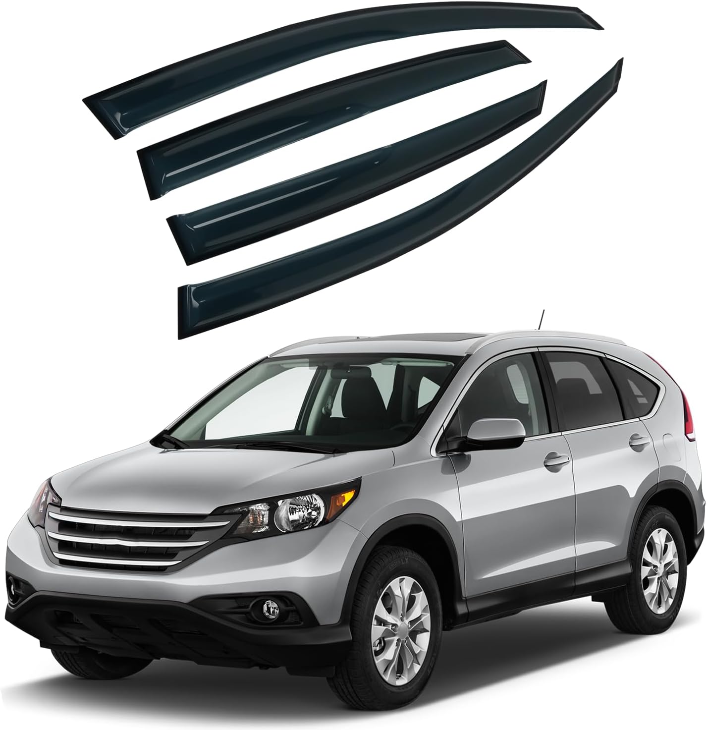 4PCS Rain Guards Window Visors for 2012-2016 Honda CR-V SUV