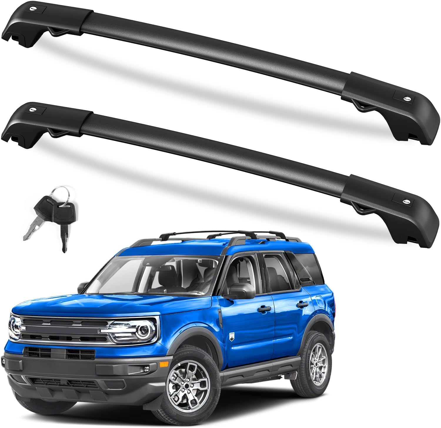 FengYu Lockable Roof Rack Cross Bars for Ford Bronco Sport 2021-2025