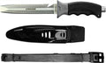 Cressi Borg Long Blade Knife for Diving and Spearfishing - Durable