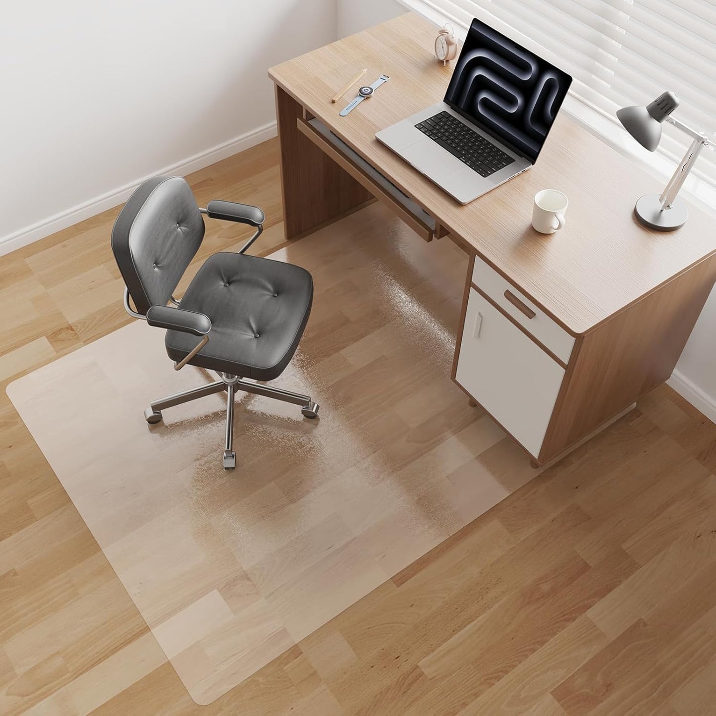 Two-Sided Usable 60 x 75 Hard Floor Chair Mats for Office