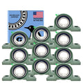 PGN UCP209-28 Pillow Block Bearing Pack of 10 - 1 3/4 in Bore
