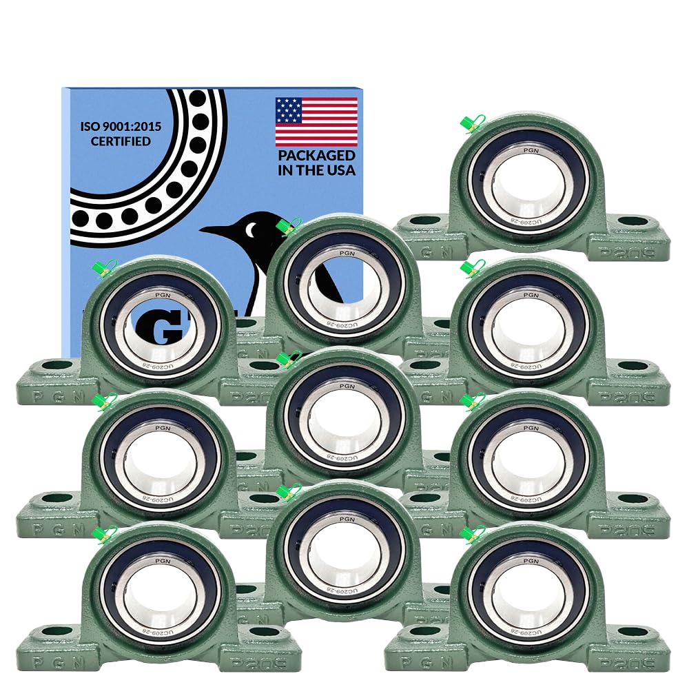PGN UCP209-28 Pillow Block Bearing - Durable Chrome Steel Bearings
