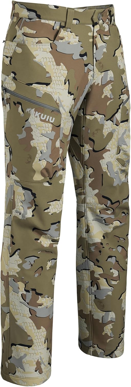 KUIU Guide Pro Pant - Wind-Resistant Soft-Shell for Hunting