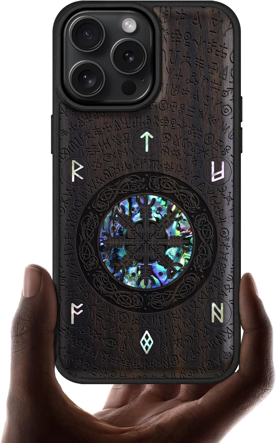 Carveit Magnetic Case for iPhone 16 Pro Max - Viking Blackwood
