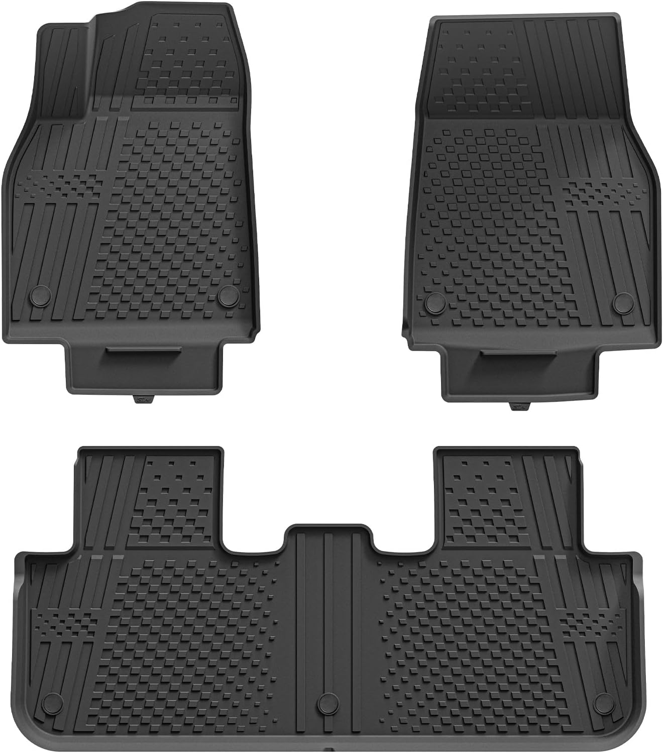 3W Floor Mats for Tesla Model Y 2025 2026 Custom Fit Protection