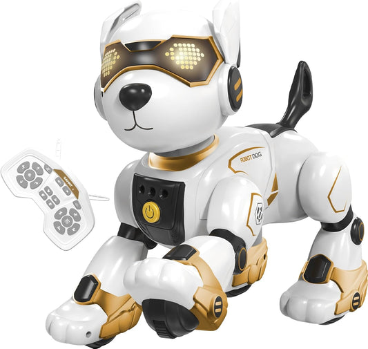 Interactive Robot Dog Toy - Voice/Touch Control, Fun Programming, Rechargeable - HBUDS