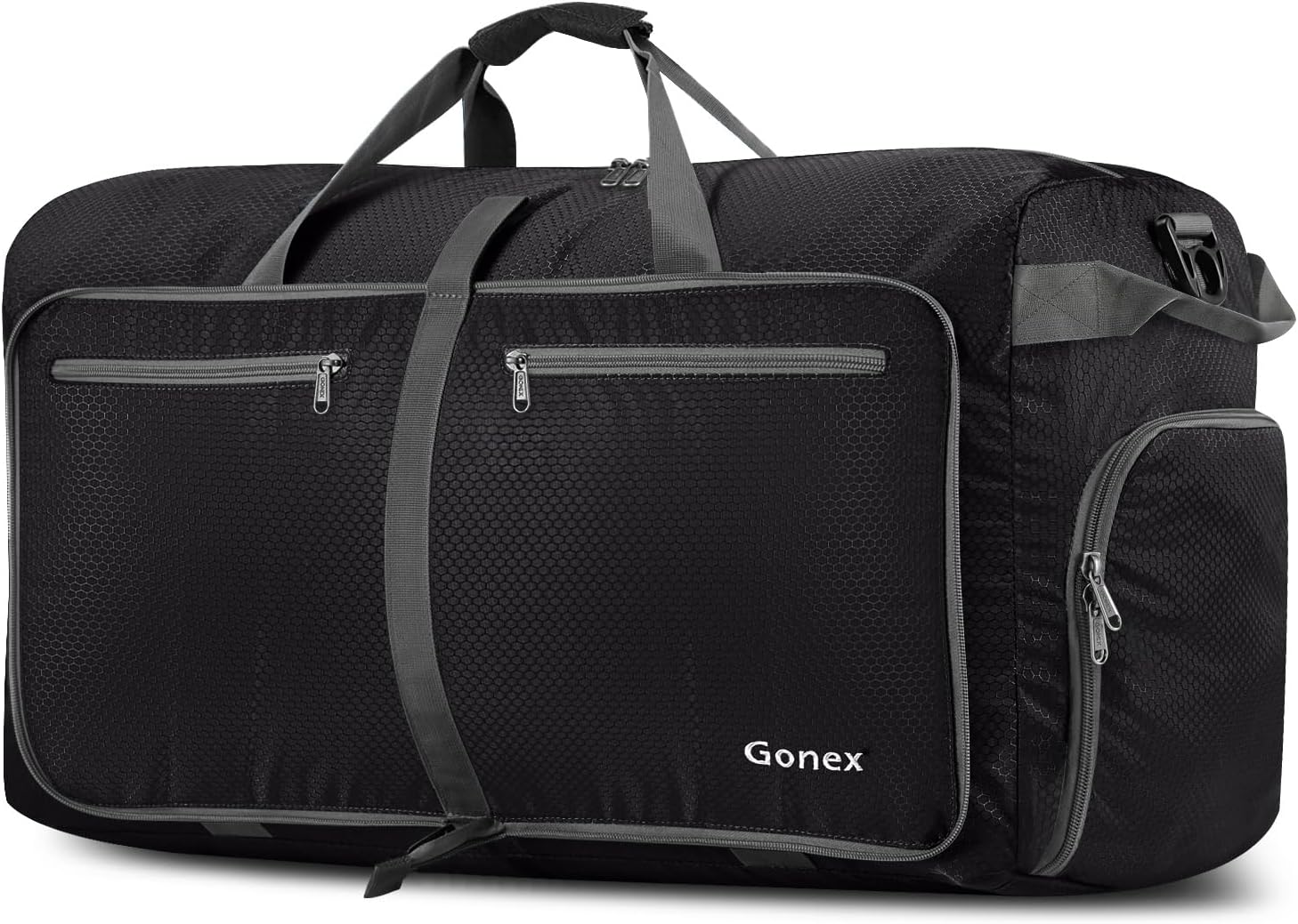 Gonex Large Foldable Travel Duffle Bag with Shoes Compartment