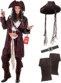 fun shack Pirate Costume Men - Deluxe Adult Pirate Outfit