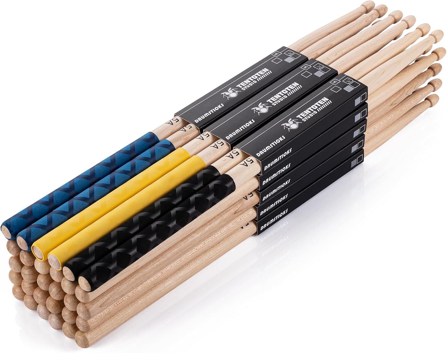 TENTOTEN Classic 5A Drumsticks for Adults and Kids Drumming