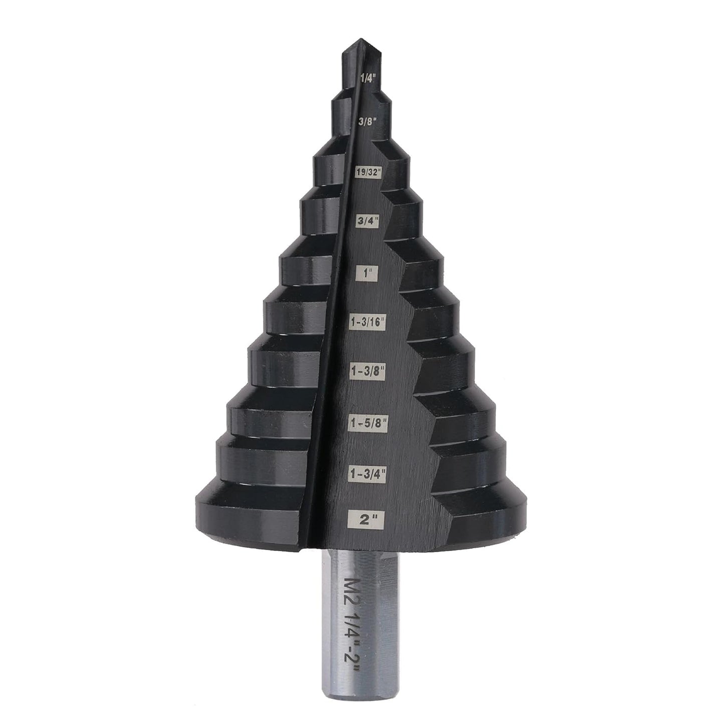 M2 HSS Step Drill Bit for Stainless Steel, Metal, Wood & Plastic