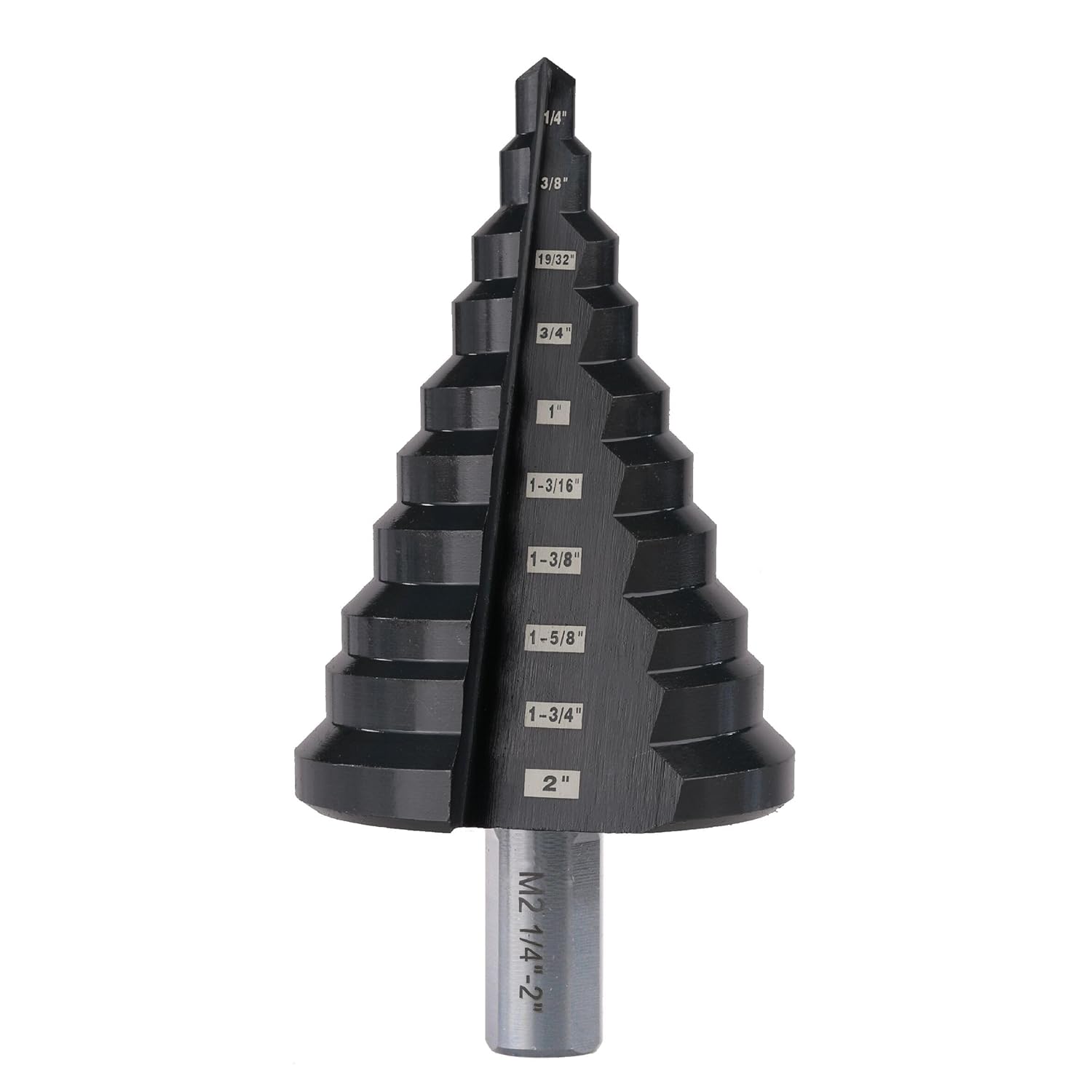 M2 HSS Step Drill Bit for Stainless Steel, Metal, Wood & Plastic