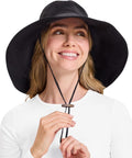 Solbari Womens Ultra-Wide Cotton Linen Sun Hat UPF 50+ - Packable Hats