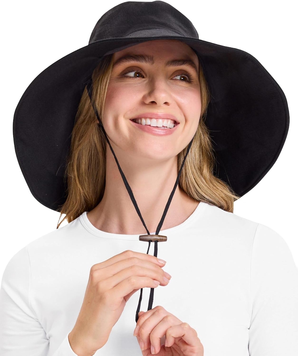 Solbari Womens Ultra-Wide Cotton Linen Sun Hat for Travel