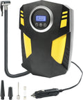 SUJADE Portable Tire Inflator - 150 PSI Digital Gauge & LED Flasher