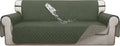Greyish Green/Beige Waterproof Sofa Cover for 3 Cushion Couch