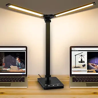 Adjustable Foldable Desk Lamp for Home Office with USB Ports