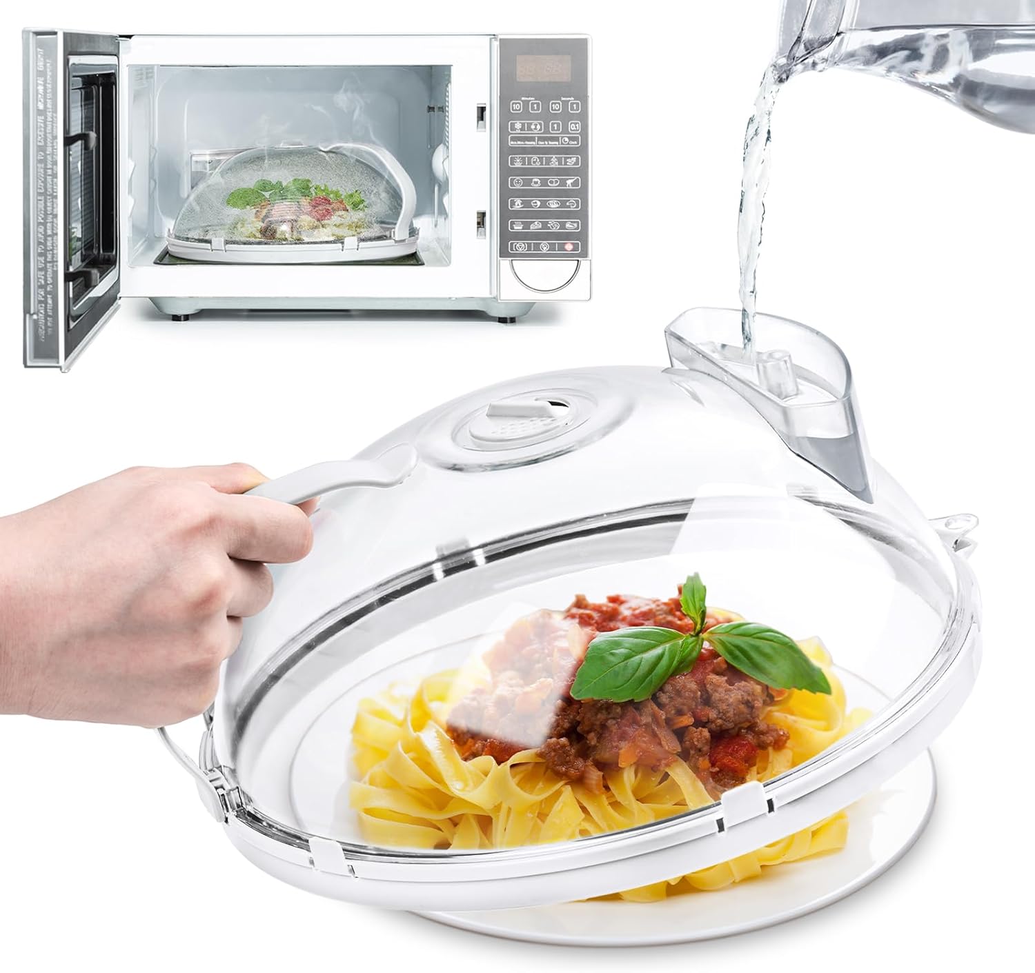 Gracenal 10 Microwave Splatter Cover - Steam & Protect