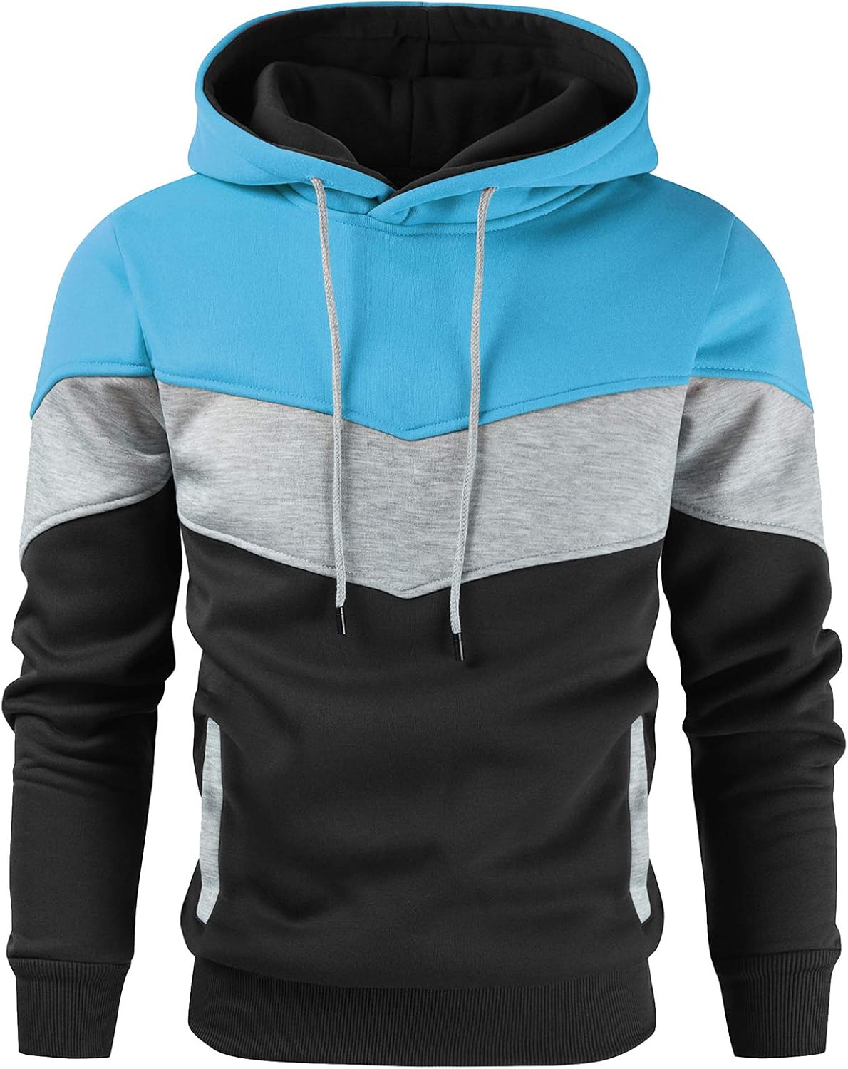 Gesean Color Block Fleece Hoodie: Ultimate Casual Comfort