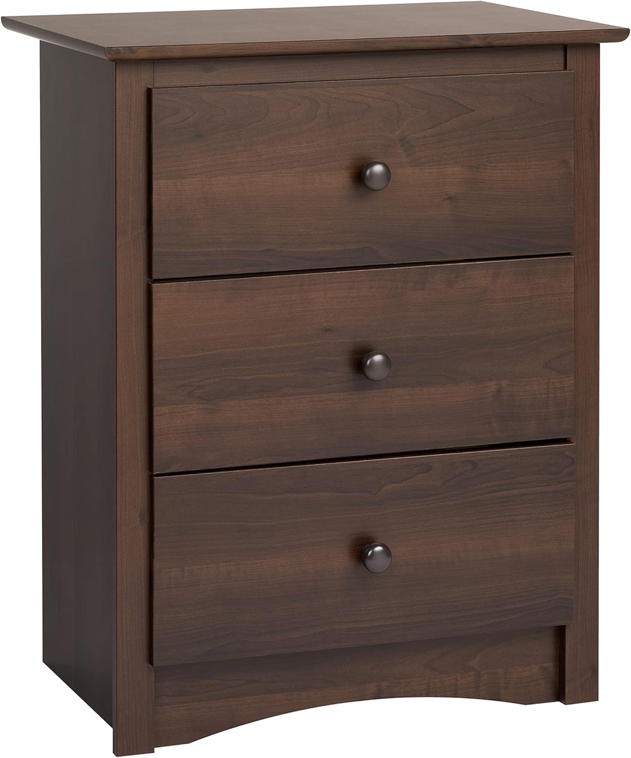 Sonoma Traditional Tall Nightstand with 3 Drawers for Storage
