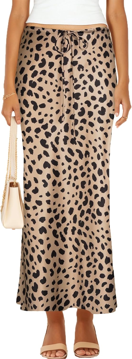 Womens Satin Silk Maxi Skirts for Casual and Formal Occasions
