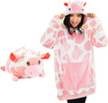 Cozy Hoodie Blanket Pillow Combo by Plushible