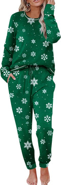 Women's Long Sleeve Pajama Set Ekouaer - Soft Long Jogger PJs