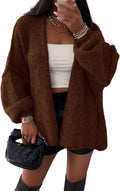 Womens Oversized Cardigan Sweaters Long Lantern Sleeve - Cozy Layering