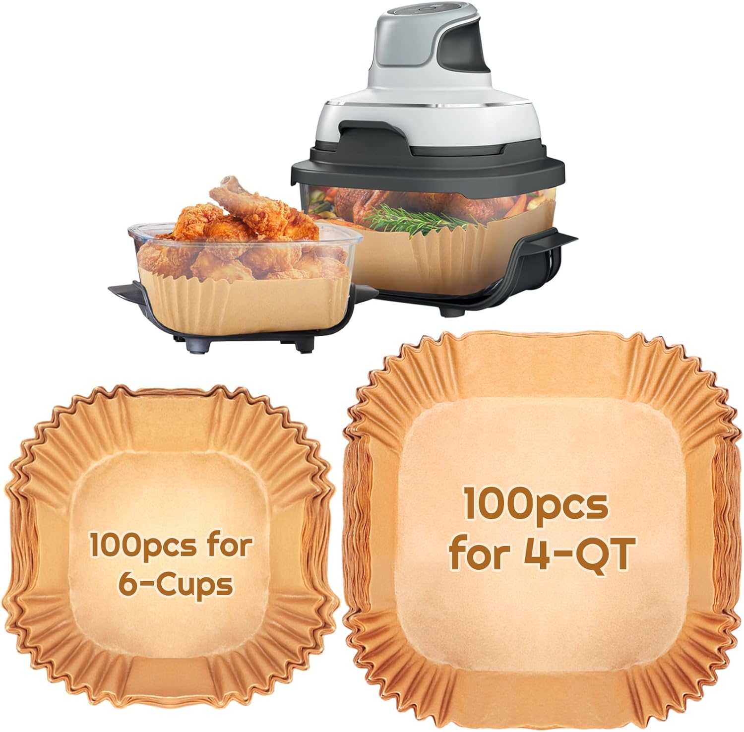 Non-Stick Air Fryer Liners for Ninja Crispi - Oil-Proof & Convenient!
