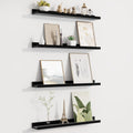 Picture Ledge Shelf for Wall - Set of 4 Floating Shelves