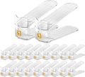 Clear Shoe Slots Organizers 20Pack - Space Saving Shoe Stackers