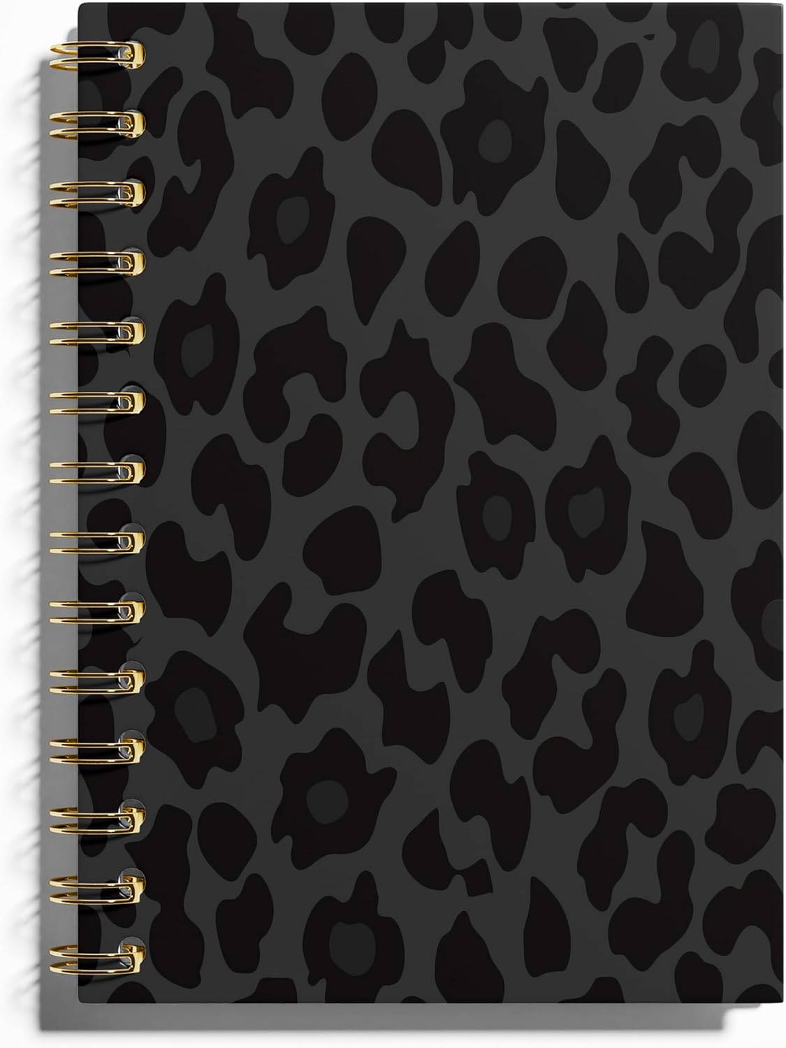 Stylish Leopard Print Spiral Notebook - 5.5x8.3 Inches