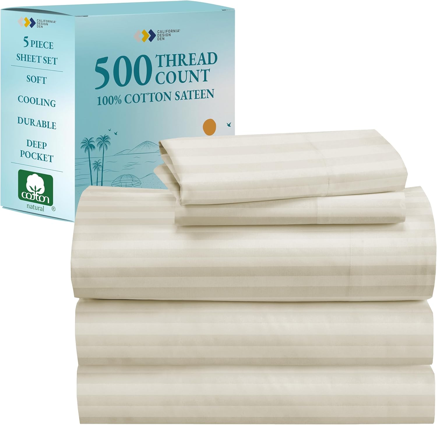 California Design Den Split King Size Sheet Set for Luxurious Sleep