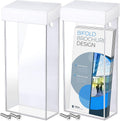 Acrylic Outdoor Brochure Holder 4 x 9 in - Weatherproof Wall Mount