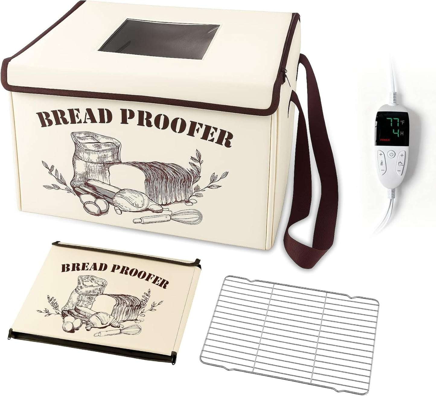 Bread Proofing Box with Timer for Perfect Dough Rises