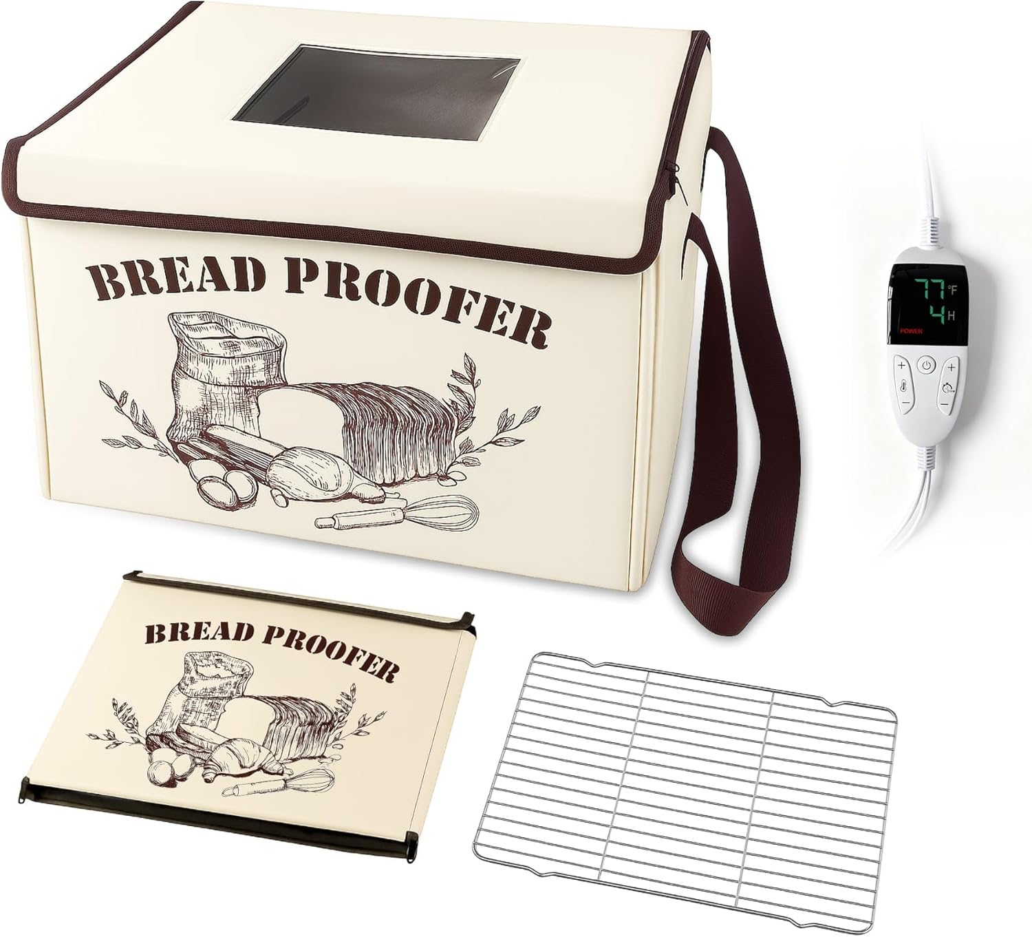 Bread Proofing Box with Timer for Perfect Dough Rises