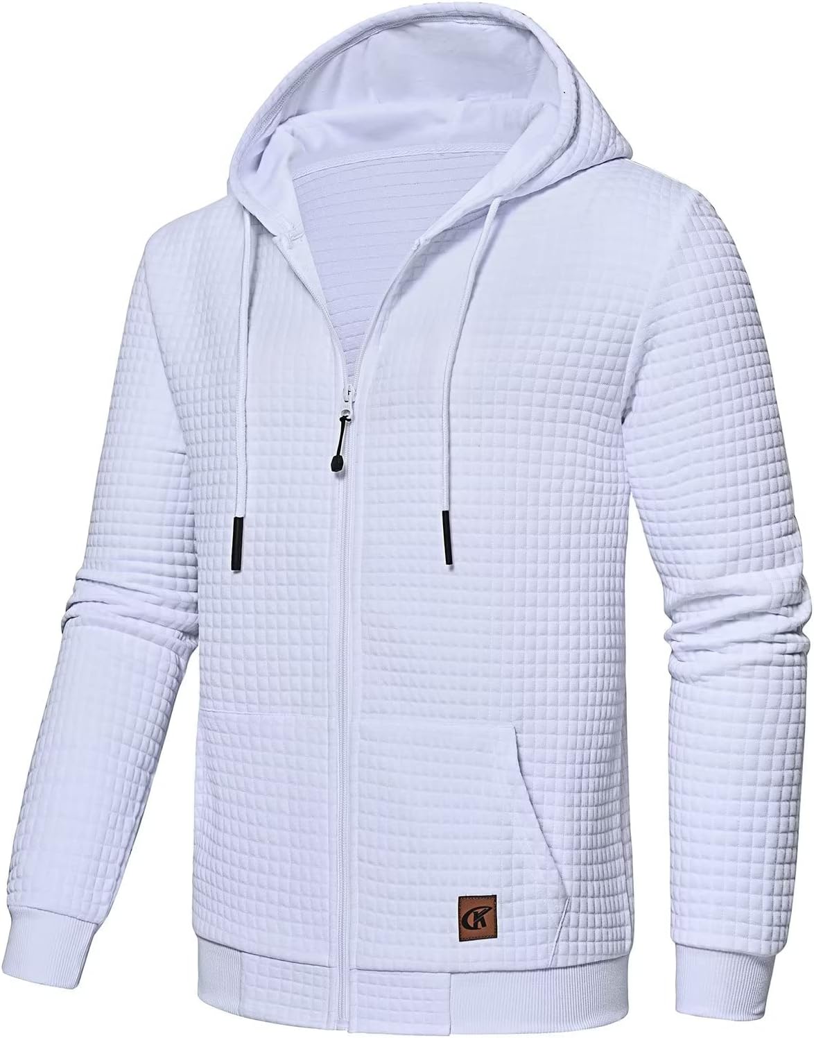 Lightweight Jacquard Plaid Hoodie for Men