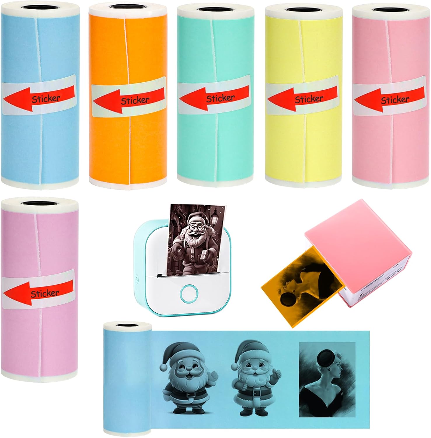 Vibrant Thermal Sticker Paper for Phomemo Printers