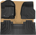 WEIZE Floor Mats Compatible with F250/F350 - All Weather Rear Liners