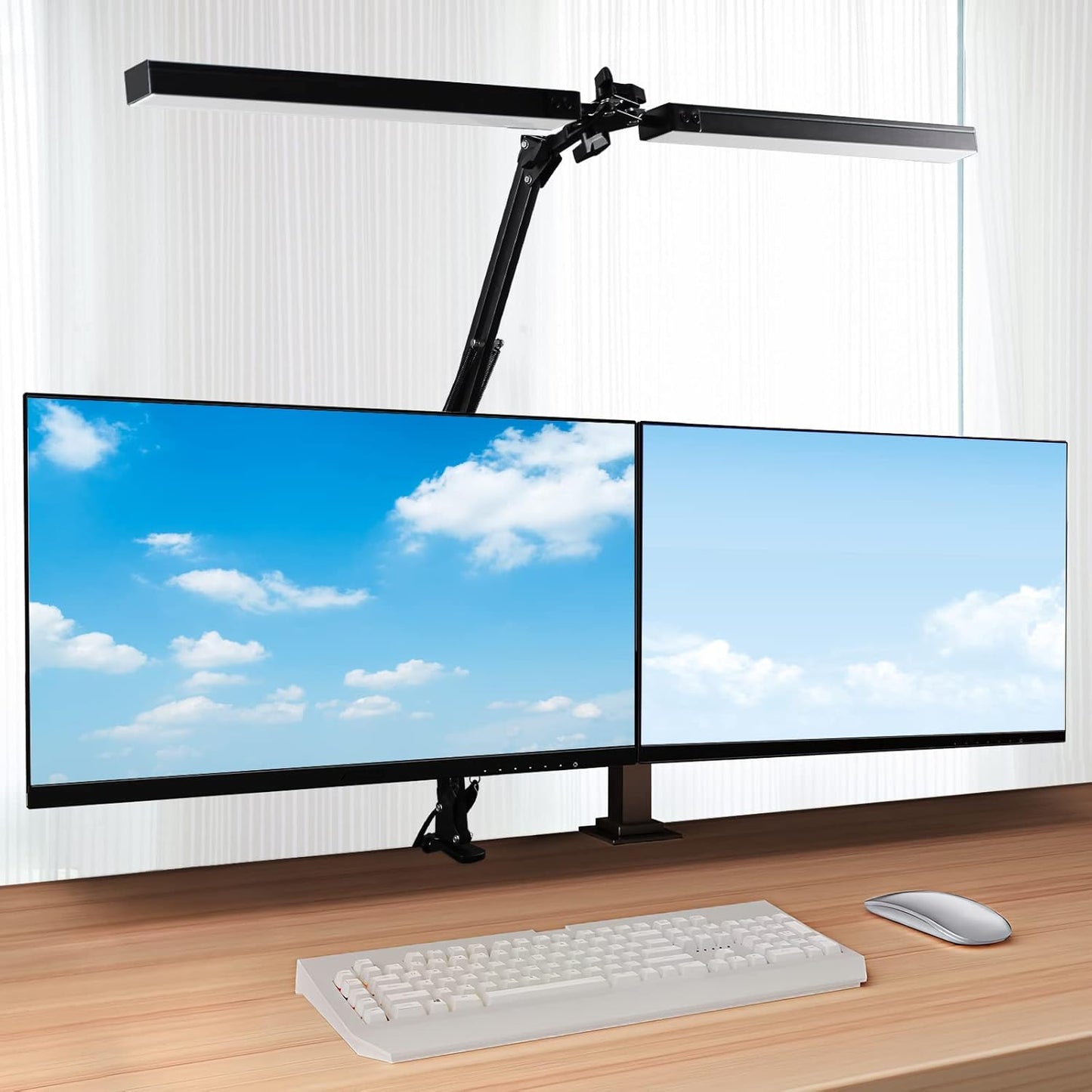 Adjustable LED Clamp Desk Lamp - Eye-Care Brightness