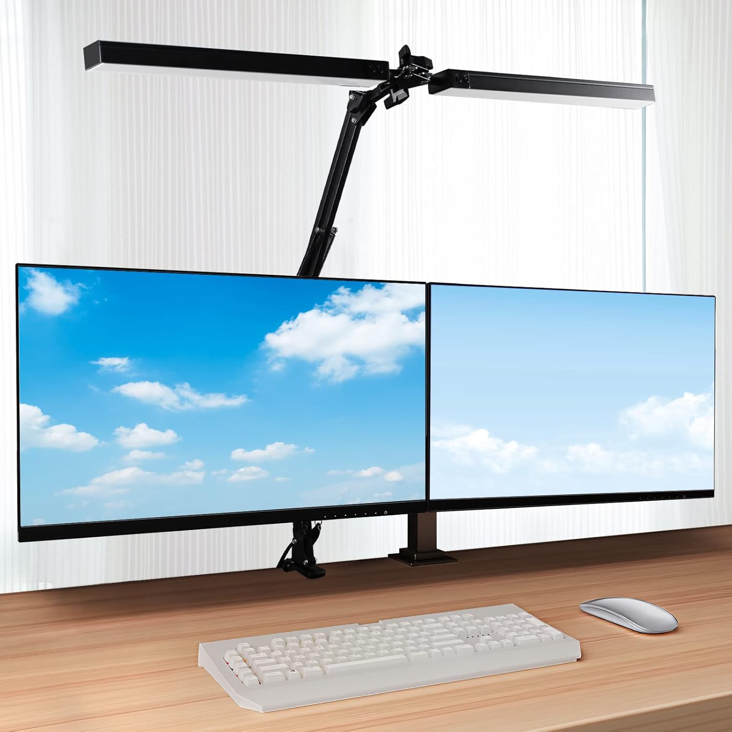 Adjustable LED Clamp Desk Lamp - Eye-Care Brightness