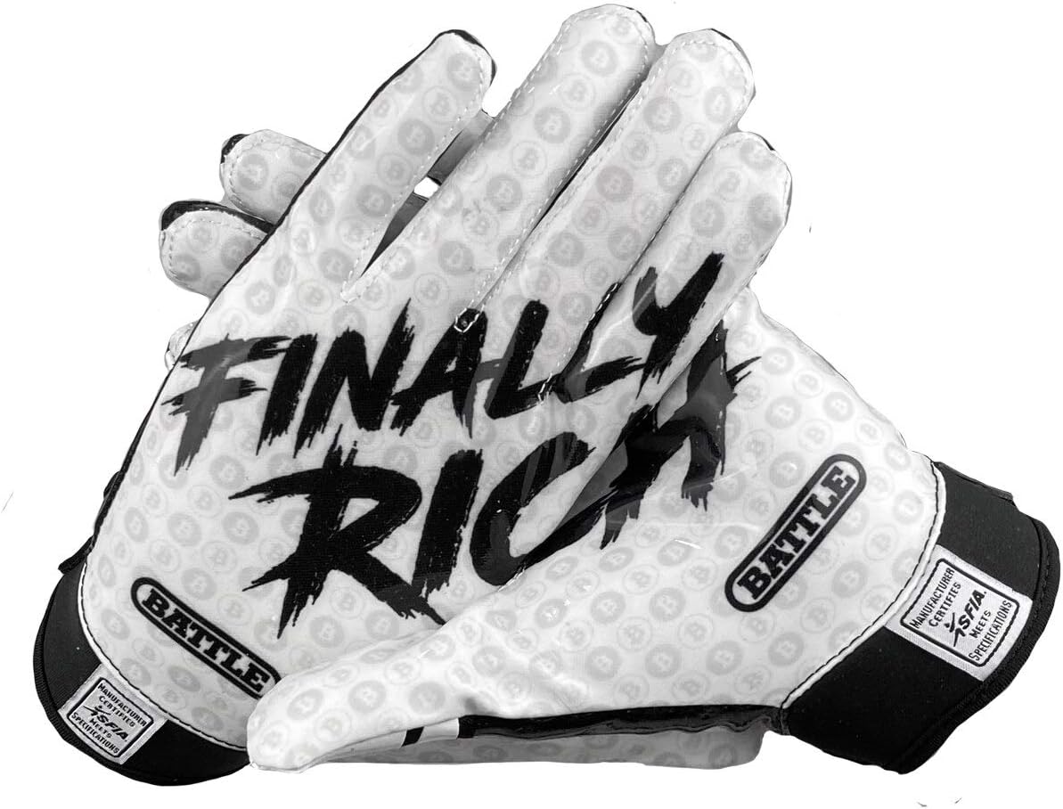 Battle Sports Back of Hand Wide Receiver Football Gloves Review