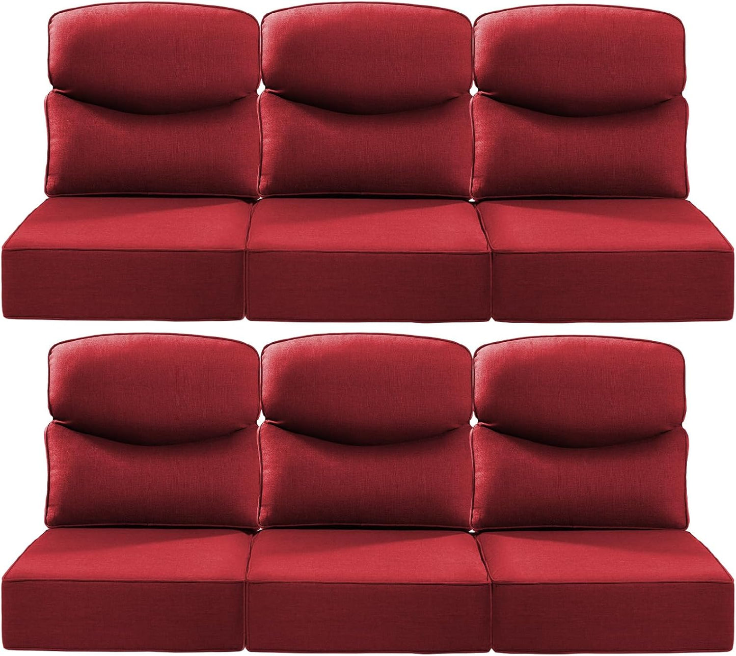 Luxury 22x24 6-Inch Smile Patio Cushions for Outdoor Furniture