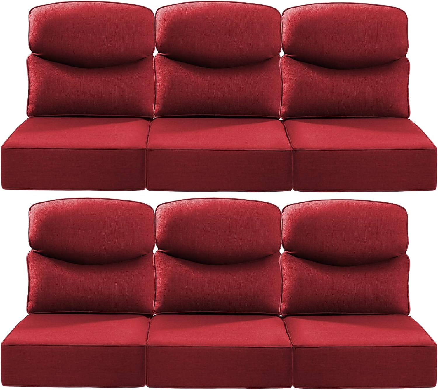 Luxury 22x24 6-Inch Smile Patio Cushions for Outdoor Furniture