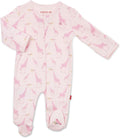 Magnetic Baby Footie Pajamas 100% Organic Cotton - Easy Magnetic Avoid
