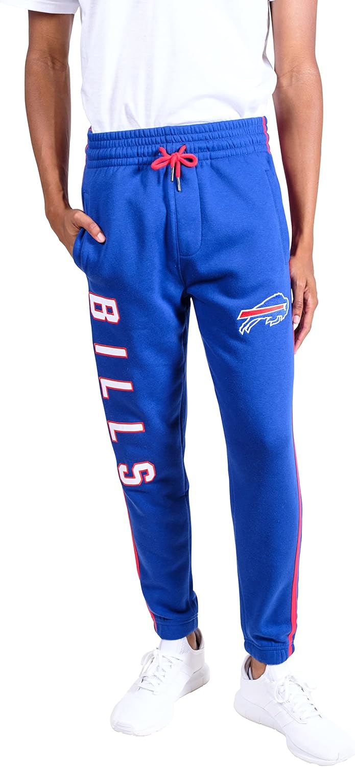 Ultra Game Men's NFL Official Active Super Soft Fleece Joggers